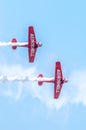 AeroShell aerobatic team airplanes Royalty Free Stock Photo